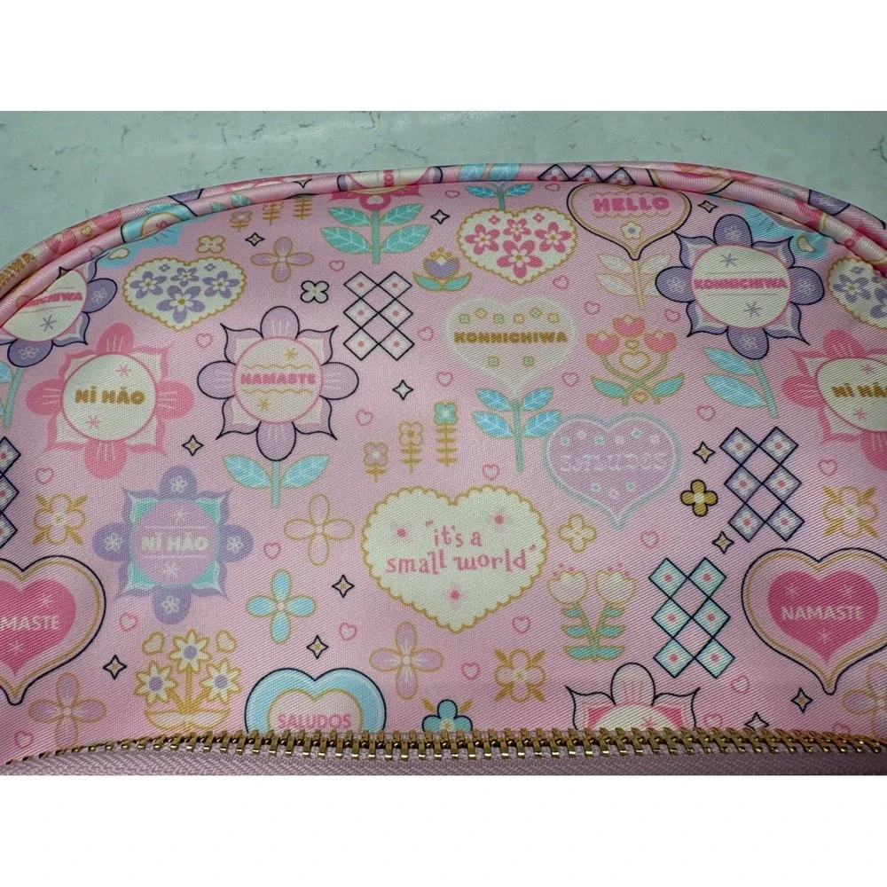 NWT Disney Parks Stoney Clover Lane Its A Small World Pink Mini Backpack